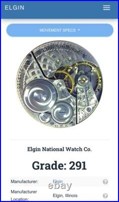 FINE 1922 ELGIN 14K YELLOW GOLDf POCKET WATCH Keeps Time FANCY CASE & DIAL