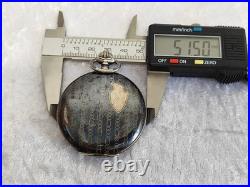 FULL HUNTER ANTIQUE POCKET WATCH SILVER NIELLO WITH dedication 1926