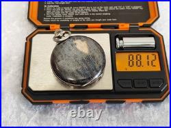 FULL HUNTER ANTIQUE POCKET WATCH SILVER NIELLO WITH dedication 1926