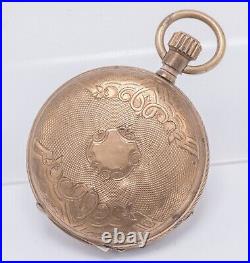 F M Warranted Aluminium 20 Ligne Double Hunter Key Wind Pocket Watch Case 57mm