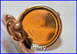 Fabulous Mint 18kt Gold Split Second Chronograph Pocket Watch Tissot Case Runs