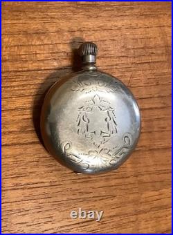 Fahys Coin Silver Engraved Pocket Watch Case 16s Full Hunter Key Wind Cuvette