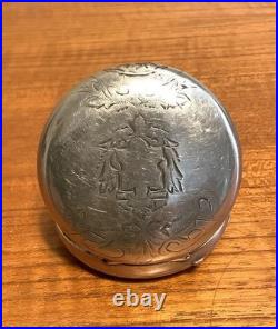 Fahys Coin Silver Engraved Pocket Watch Case 16s Full Hunter Key Wind Cuvette