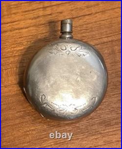 Fahys Coin Silver Engraved Pocket Watch Case 16s Full Hunter Key Wind Cuvette