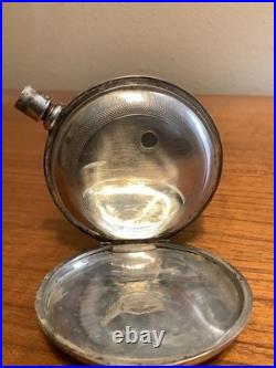 Fahys Coin Silver Engraved Pocket Watch Case 16s Full Hunter Key Wind Cuvette