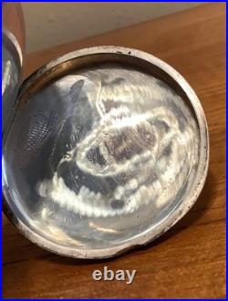 Fahys Coin Silver Engraved Pocket Watch Case 16s Full Hunter Key Wind Cuvette