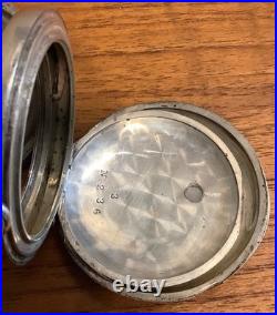 Fahys Coin Silver Engraved Pocket Watch Case 16s Full Hunter Key Wind Cuvette