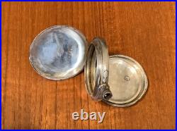 Fahys Coin Silver Engraved Pocket Watch Case 16s Full Hunter Key Wind Cuvette
