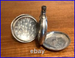 Fahys Coin Silver Engraved Pocket Watch Case 16s Full Hunter Key Wind Cuvette