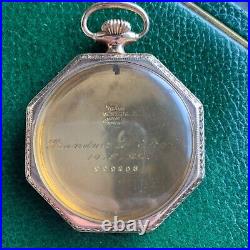 Fahys Montauk 12S Octagon 20 Years Gold Filled Pocket Watch Case Fits Illinois