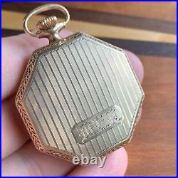 Fahys Montauk 12S Octagon 20 Years Gold Filled Pocket Watch Case Fits Illinois