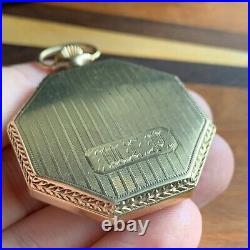 Fahys Montauk 12S Octagon 20 Years Gold Filled Pocket Watch Case Fits Illinois