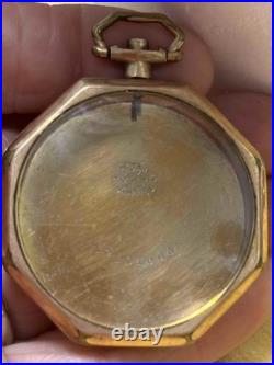 Fahys Montauk Gold Filled Pocket Watch Case Only 23g Octagon Fancy Shaped Case
