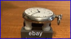 Fama Swiss 15j Swiss Pocket Watch Open Face Arabic Numerals 48mm Dia