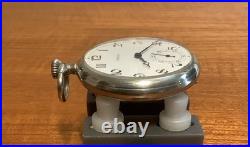 Fama Swiss 15j Swiss Pocket Watch Open Face Arabic Numerals 48mm Dia