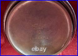 Fancy Dial Sterling Silver & Multi Color Gold Hunter Case Elgin Pocket Watch