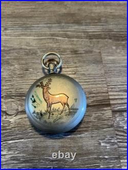 Fayhs Coin Silver Pocket Watch Hunter Case