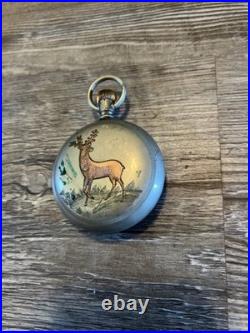 Fayhs Coin Silver Pocket Watch Hunter Case