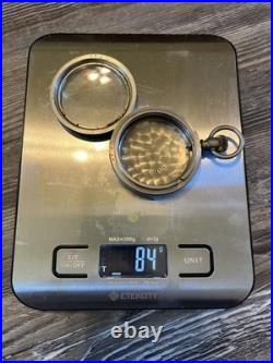 Fayhs Coin Silver Pocket Watch Hunter Case