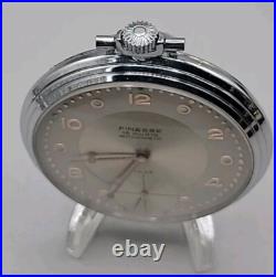 Finesse 15 Rubis Vintage Wind Pocket Watch Swiss Antimagnetic Rate Silver Plated