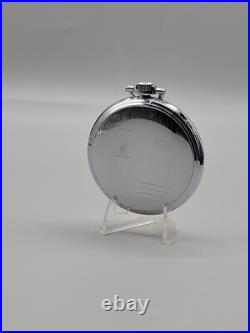 Finesse 15 Rubis Vintage Wind Pocket Watch Swiss Antimagnetic Rate Silver Plated