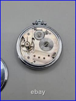 Finesse 15 Rubis Vintage Wind Pocket Watch Swiss Antimagnetic Rate Silver Plated