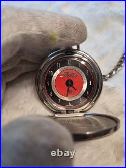 Franklin Mint 1956 Ford F-100 Pocket Watch with Chain & Leather Case Pouch