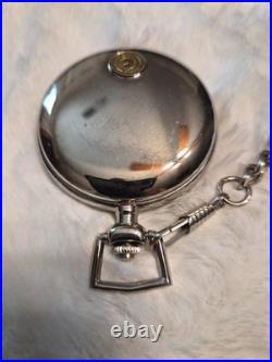 Franklin Mint 1956 Ford F-100 Pocket Watch with Chain & Leather Case Pouch