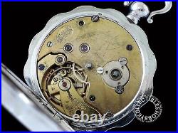 French Silver Fancy Hunter Case Chinese Market Pocket Watch NEED MINOR REPAIR