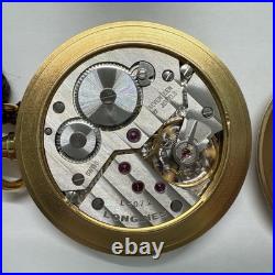 Full Set MINT Longines L7.012.2 White Roman Dial Manual Winding Pocket Watch