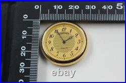 Full Set? N MINT++? Vintage Longines Gold Quartz 28mm Pocket Watch L7.026.2 Box