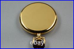 Full Set? N MINT++? Vintage Longines Gold Quartz 28mm Pocket Watch L7.026.2 Box