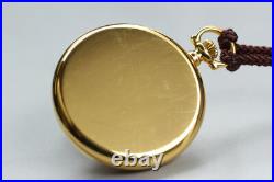 Full Set? N MINT++? Vintage Longines Gold Quartz 28mm Pocket Watch L7.026.2 Box