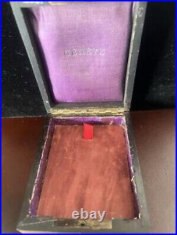 GINEVRA Box Pocket Watch Swiss Box Case Antique Time Machine 1900
