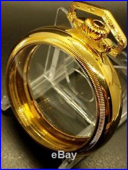 GP Display Salesman 18s Pocket Watch CASE for Railroad, Lever Set, or Stem Set