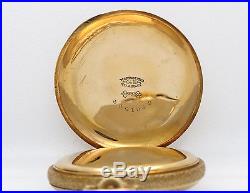 GREAT Looking Elgin 14k Gold Hunting case Antique 16s pocket watch, Fancy Dial