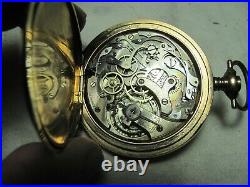 Gallet & Co. 16 sz stop watch missing crown and stem/c/with 25 year GF case/Exc