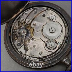 Gallet Minute Repeater antique Swiss pocket watch gunmetal case AS IS Project
