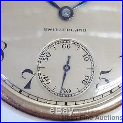 Gen 1920s Patek Philippe Extra Tiffany Hidden Hinge Case 18k Gold Pocket Watch
