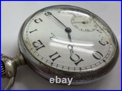 Genuine OMEGA Pocket Watch Cal 40.6L T1 Manual Wind Junk Case 48mm 1.89in