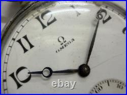 Genuine OMEGA Pocket Watch Cal 40.6L T1 Manual Wind Junk Case 48mm 1.89in