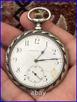 Georges Favre-Jacot (Early Zenith) Pocket Watch -Decorative Repoussé Hunter Case
