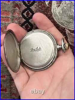 Georges Favre-Jacot (Early Zenith) Pocket Watch -Decorative Repoussé Hunter Case