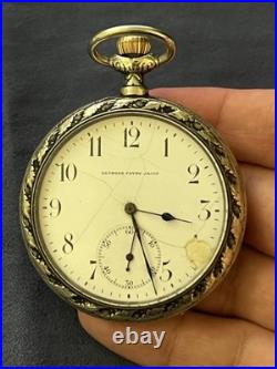 Georges Favre-Jacot (Early Zenith) Pocket Watch -Decorative Repoussé Hunter Case