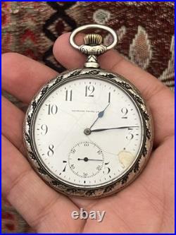 Georges Favre-Jacot (Early Zenith) Pocket Watch -Decorative Repoussé Hunter Case