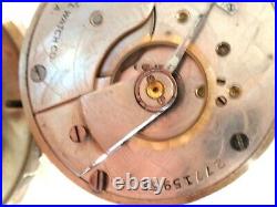 Giant 18SZ Elgin Pocket Watch in Alaska Metal Case. 60.5mm, 7 Jewel, Serviced