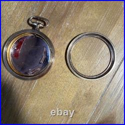 Gibraltar Gold Filled Antique Engraved Bird Pocket Watch Case