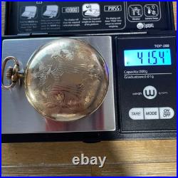 Gibraltar Gold Filled Antique Engraved Bird Pocket Watch Case