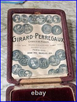 Girard Perregaux Chaux De Fonds Grand Prix 1910 Pocket Watch 53 Mm Box