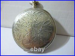 Girard Perregaux Pocket Watch Case. 800 Silver Swiss made Rare Hors Concours